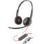 Poly Blackwire 3220 Stereo USB-C Headset with USB-C to USB-A Adapter