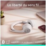 ⁦Logitech ZONE 300 Noise-Cancelling Bluetooth Headset -Off White⁩ - الصورة ⁦4⁩