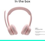 ⁦Logitech ZONE 300 Noise-Cancelling Bluetooth Headset -Rose⁩ - الصورة ⁦2⁩