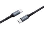 Rockrose 3A 60W Max 1M USB-C to USB-C Nylon-braided Cable - Image 3