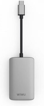 WIWU Alpha 532ST 5X1 Aluminum Alloy TYPE C Hub Gray - Image 2