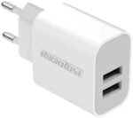 Rockrose 18W Dual Port Travel Charger & Data Sync Lightning Cable