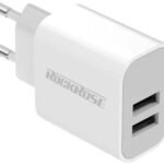 Rockrose 18W Dual Port Travel Charger & Data Sync Lightning Cable