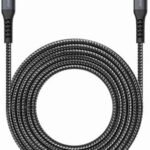Rockrose 3A 60W Max 1M USB-C to USB-C Nylon-braided Cable