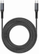 Rockrose 3A 60W Max 1M USB-C to USB-C Nylon-braided Cable