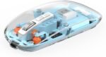 WIWU WM105 Crystal Transparent Magnatic Wireless Mouse Blue - Image 3
