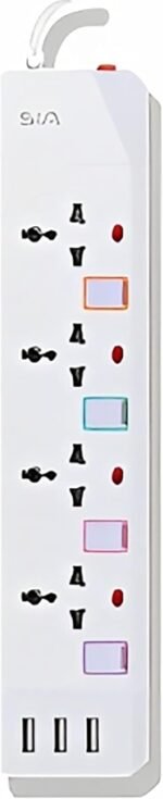 SIA 3 USB Auto Max 3.4A 4 Power Sockets - SI-PS002W
