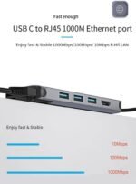 WIWU Alpha 12in1 Aluminum Alloy TYPE C Hub Gray - Image 3