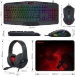 Redragon KIT Mouse, keyboard , Mousepad and Headphone - Image 8