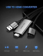 UGREEN 50291 CM151 USB to HDMI Digital AV 60Hz 1080P Cable -Space Grey - Image 2