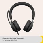Jabra Evolve2 40 SE Wired Stereo Noise-Cancelling Headset, USB-A Cable Wired Headset - Image 2