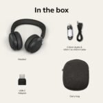Jabra Evolve2 75 Link390a MS Stereo Black Wireless Headset - Image 5