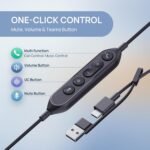 Yealink Wired Headset UH46 Mono USB-C/A - Teams - Image 5