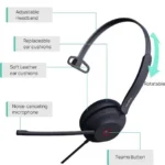 Milestones MS2000 Dual USB Wired Headset - Image 3